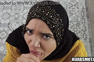 Muslim girl has to earn money by sucking her stepbrother’s cock