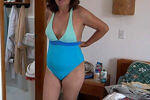 Latina beauty on beach meets her match