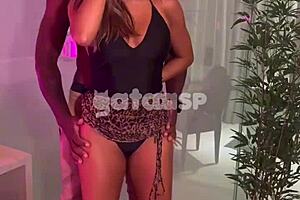 i watch my fitness brazilian wife give blowjob to old black guy's monster cock without condom in front of me