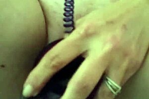 Dildo slides into gooey creampie pussy for intense orgasm.