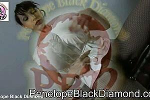 penelope black diamond teases with cum on her toes and feet