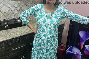 Indian Stepmom Drills Stepson Hard In Kitchen - Wow!