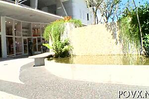 Riley reed competes in hardcore pov sucking and fucking, showcasing her petite body and small tits.