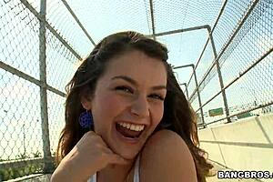 the babe enjoys her toes being sucked passionately by the guy