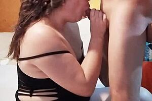 i sucked my boyfriend's cousin's big cock after dinner