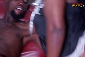 Pretty African Amateurs Rip Clothes for Monster Cock Fucking