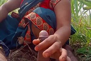 is this the real desi hot wife getting rough outdoor sex?