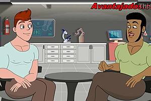 Hey, that cartoon gay black guy and his little fagot are so funny together.