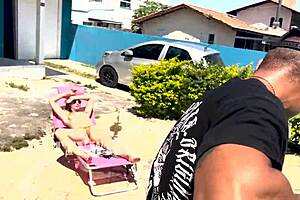 Wife Waits for Husband to Leave and Fucks Pool Cleaner in See-Through Outfit