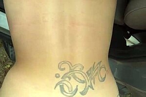 i saw this streetwalker ride dick reverse cowgirl in the truck, then she got fucked standing up and took a huge load on her ass... oops, that was hot!