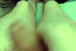 The gentle masturbation caressed by a big hand, bringing relaxation