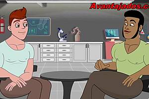 Hey, that cartoon gay black guy and his little fagot are so funny together.