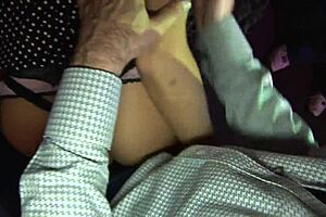 sweet blonde milf mom in heels and stockings.