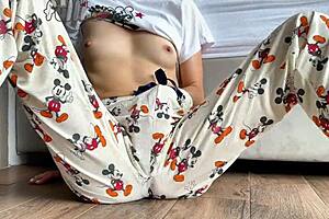 Petite Asian babe indulges in intimate self-pleasure