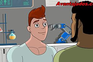 Hey, that cartoon gay black guy and his little fagot are so funny together.