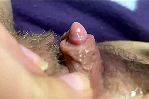 Watch the Intense Big Clit Orgasm Up Close