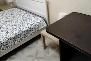 I fucked the tantaly doll's creamy pussy in the hostel dorm!