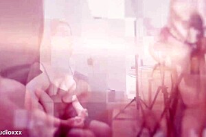 Hot british nurse spitroasted by two patients