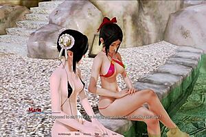 Harem hotel 93 unfolds in a detailed game scenario with strategic interactions and character developments.