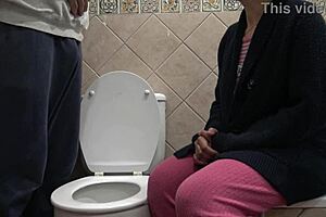 Oh my! Stepmother gets off watching stepson piss!