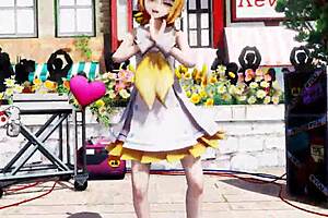 check out kagamine rin dancing naked with shaved ass and boobs 😍