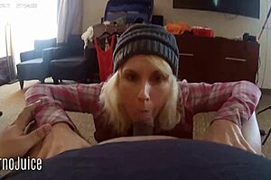 grunge doll kitkat drools over black cock cum in interracial trailer