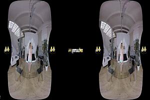 Chrissy Fox Explores Virtual Reality With Blonde European Charm