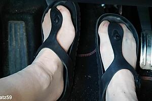 Watch me pump in those birkenstocks, feeling every toe and nylon detail up close?