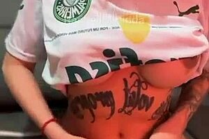 Tattooed Latina Shows Wet Pussy Solo