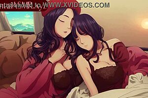 Hentai kissing and sucking ASMR with a wet cock