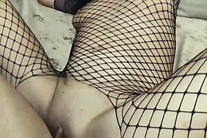 Wife's Anal in Fishnets