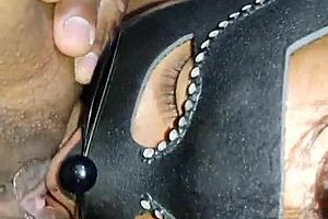 My step son found lingerie, had best ass licking