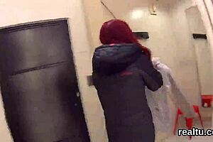 Flawless Czech cutie gets teased in the hypermarket and enjoys POV action.