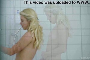 This handheld shower brings intense pleasure to this teen