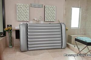 new masseuse oiled and fucked by owner