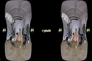 Chrissy Fox Explores Virtual Reality With Blonde European Charm