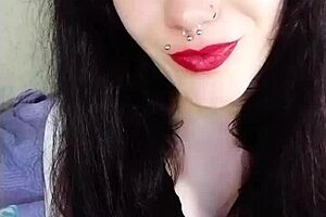 Backstage of a hot brunette neighbor