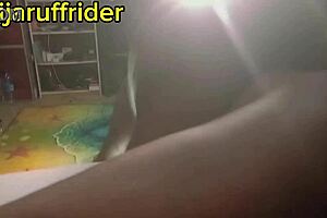 Curvy amateur gets midnight fuck with huge cock. Music plays in the background!