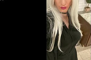 platinum blonde crossdresser after date