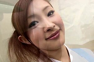 sexy japanese nurse aya suzuki gets double teamed on duty