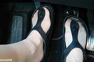 The guy pumped his dick in Birkenstocks, a wild fetish twist