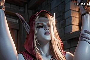 sylvana windrunner gets fucked hard in wet pussy ai generated