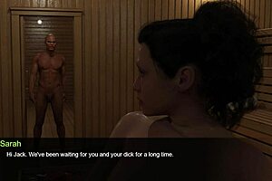 lets play hot sauna with shaved lesbians 😏