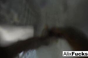 Alix Lynx took a shower immediately after having sex