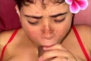 My half sister enters my room and helps with a handjob on my big cock