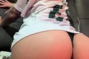 Tattooed Latina Shows Wet Pussy Solo