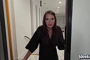 Peeping Tom Gets Caught Watching Milf's POV Blowjob and Big Tits Action