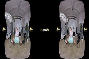 Chrissy Fox Explores Virtual Reality With Blonde European Charm