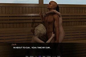 Let's enjoy the steamy sauna scene