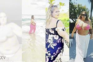 Fat BBW spreads and masturbates till squirting